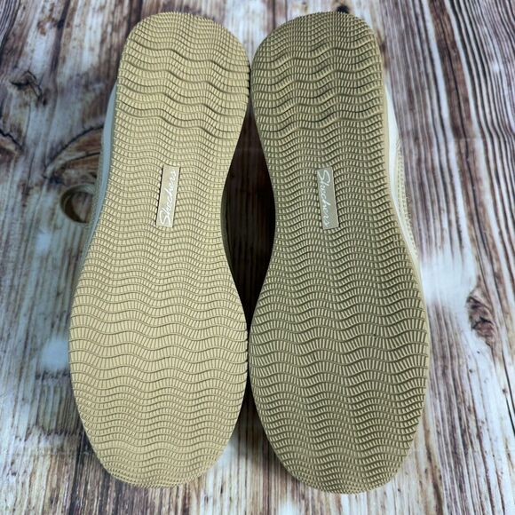 Skechers VITA WEDGE Womens Size 7.5 Gold Sneakers Athletic Casual Shoes 48770 - Picture 8 of 10